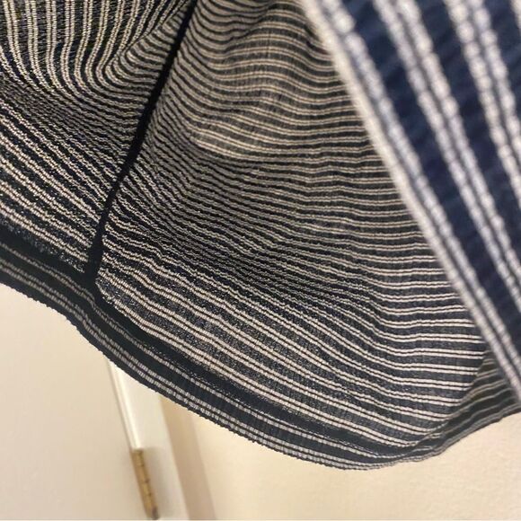 Madewell Texture & Thread Peasant Stripe Top black, scoopneck puff sleeve XS - Picture 7 of 7